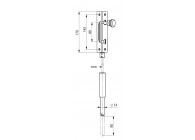 151NI~~Inox inbouw grendel