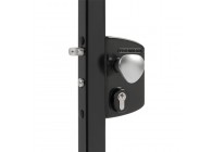 LERQ60U2LVSZR-9005~~P00015041-9005 - Elektrisch slot met normaal open werking-D60-80mm-zwart