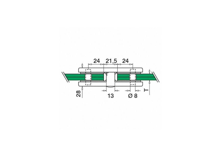 Pince de liaison, double, MOD 42, 6 - 12,76 mm
